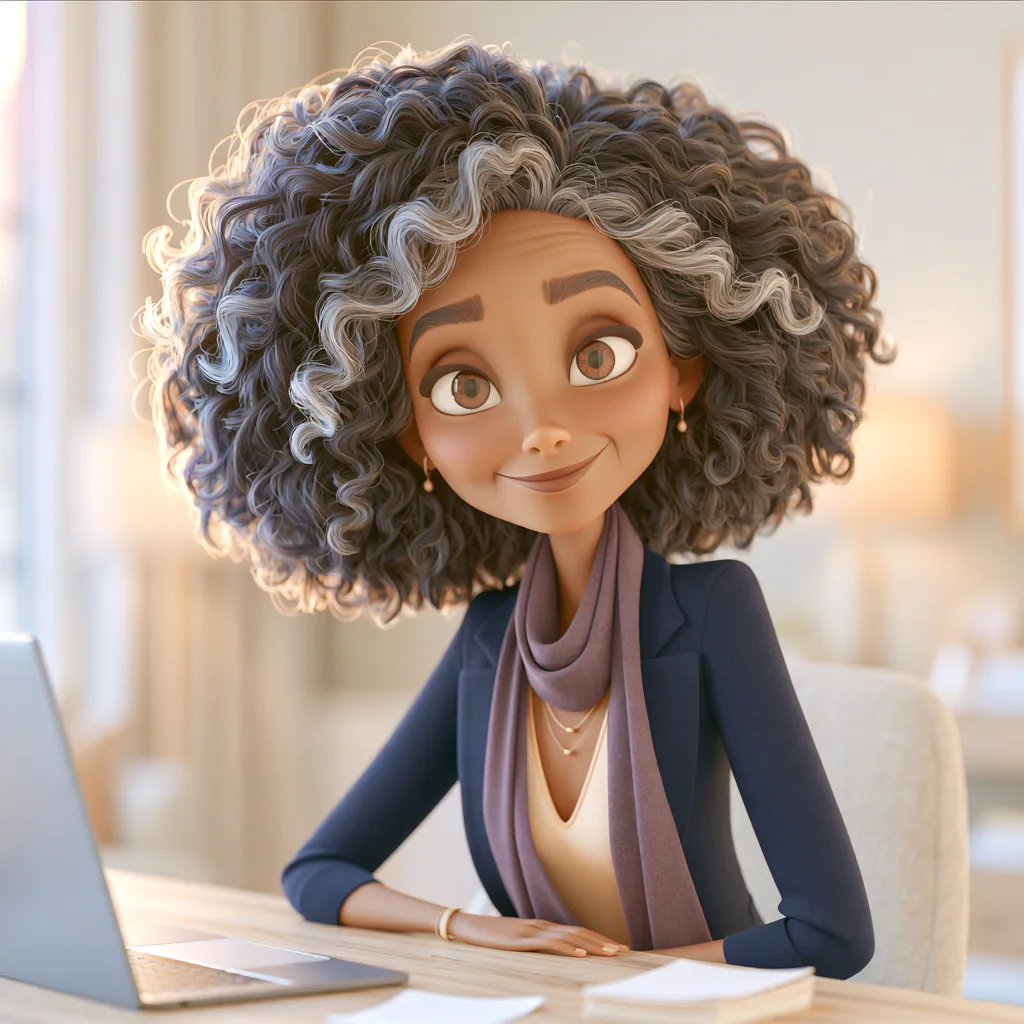 Professional woman working at desk